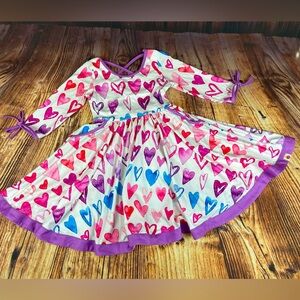 Cheeky Plum Heart Dress